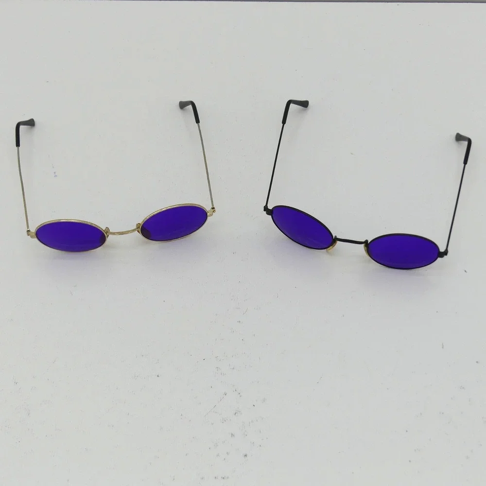 Vintage 90s Oval Gold Metal Sunglasses Brown Tint Lens UV400 Retro Y2K Steampunk